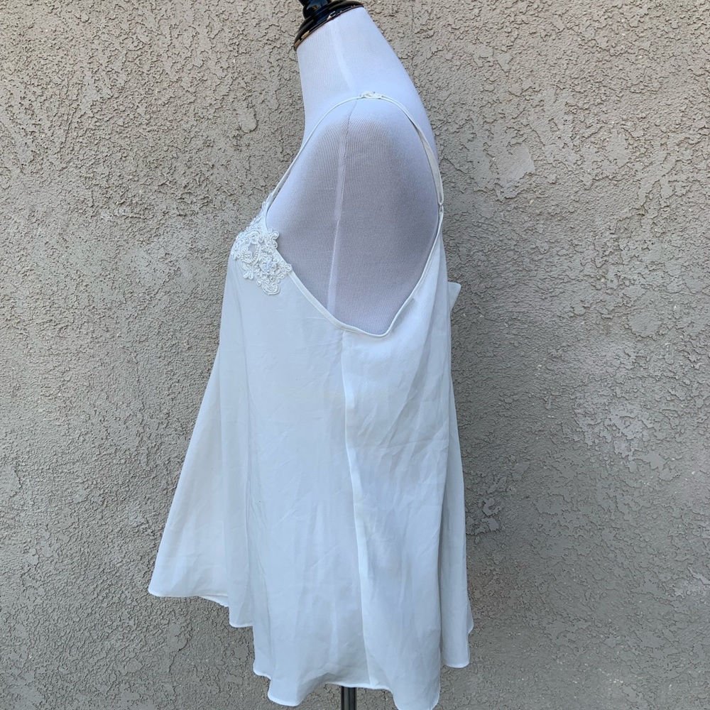 VGUC Alexandra Nicole White Short Slip - Size L - Picture 2 of 6